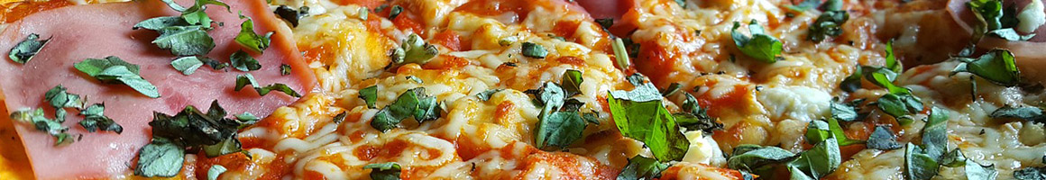 Eating Pizza at Piccoli Piatti Pizzeria restaurant in Bethesda, MD.